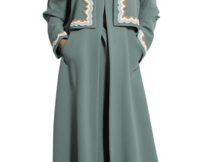 Sea Green Formal Wear Dress - Free Size