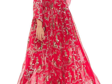 Hena Dark Pink Casual Party Dress - Free Size