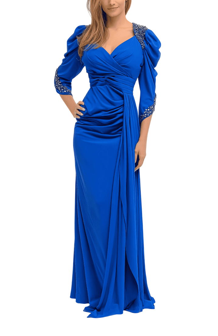 Marwa Ghassan Royal Blue Evening Dress Free size
