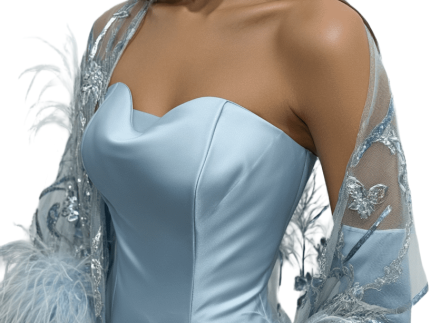 Sky blue Casual Party Wear - Free Size