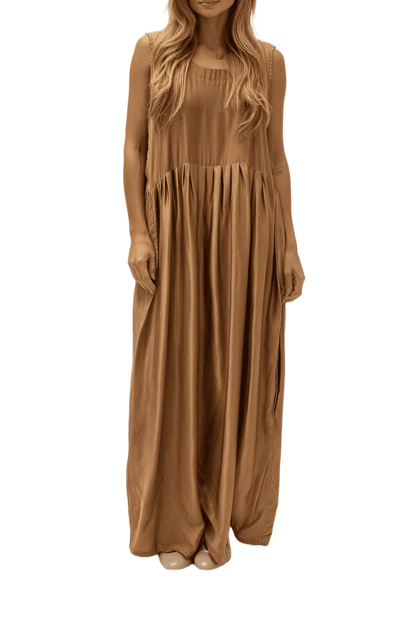 Marwa Ghassan Golden Fancy Dress Free Size