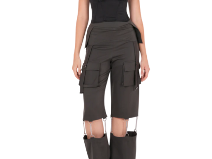 Olive Chain-Link Cargo Pant